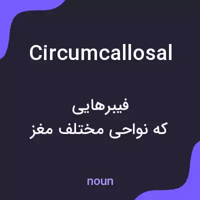 معنی circumcallosal به فارسی معنی circumcallosal به فارسی