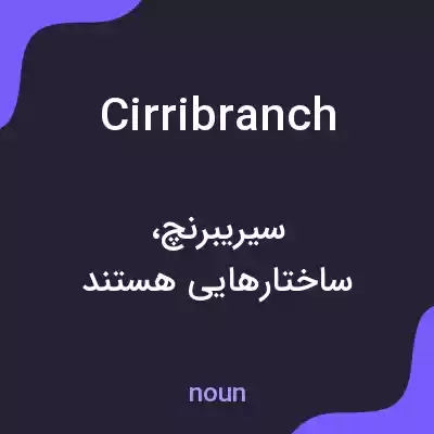 معنی cirribranch به فارسی