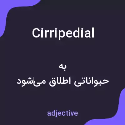 معنی cirripedial به فارسی معنی cirripedial به فارسی