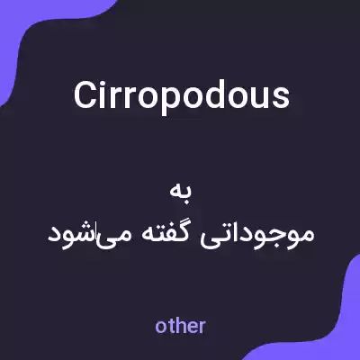 معنی cirropodous به فارسی معنی cirropodous به فارسی