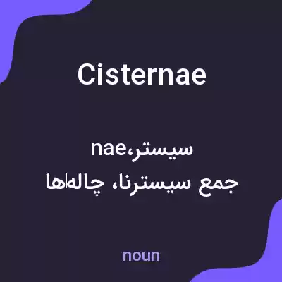 معنی cisternae به فارسی معنی cisternae به فارسی