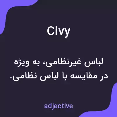 معنی civy به فارسی معنی civy به فارسی