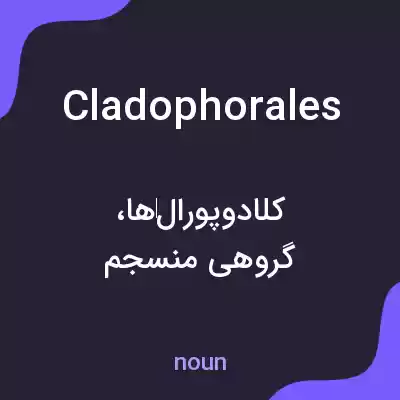 معنی cladophorales به فارسی معنی cladophorales به فارسی