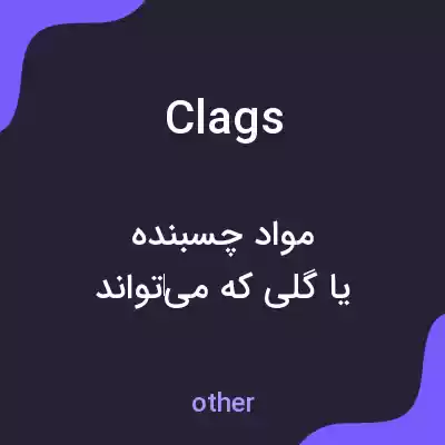 معنی clags به فارسی معنی clags به فارسی