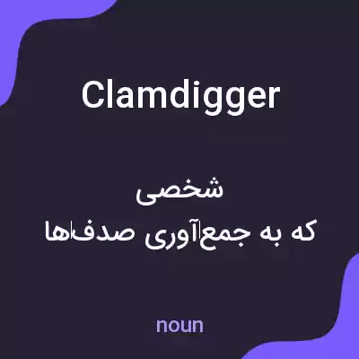 معنی clamdigger به فارسی معنی clamdigger به فارسی