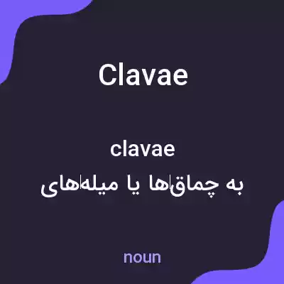 معنی clavae به فارسی معنی clavae به فارسی