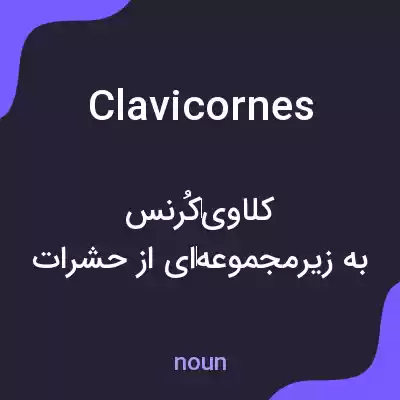 معنی clavicornes به فارسی معنی clavicornes به فارسی