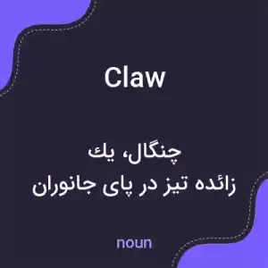 معنی claw به فارسی معنی claw به فارسی