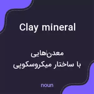 معنی clay mineral به فارسی معنی clay mineral به فارسی