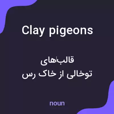 معنی clay pigeons به فارسی معنی clay pigeons به فارسی
