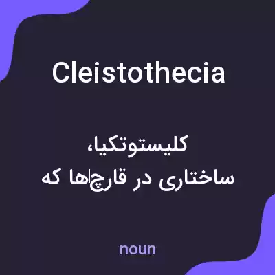 معنی cleistothecia به فارسی معنی cleistothecia به فارسی
