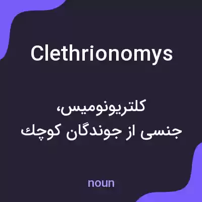 معنی clethrionomys به فارسی معنی clethrionomys به فارسی