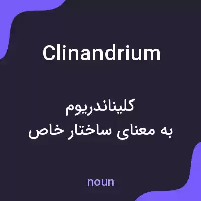 معنی clinandrium به فارسی معنی clinandrium به فارسی