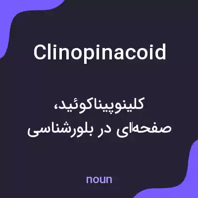 معنی clinopinacoid به فارسی معنی clinopinacoid به فارسی