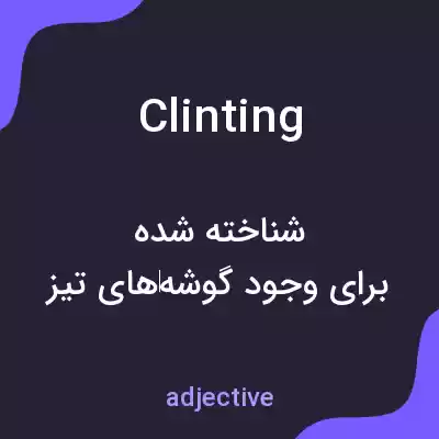 معنی clinting به فارسی معنی clinting به فارسی