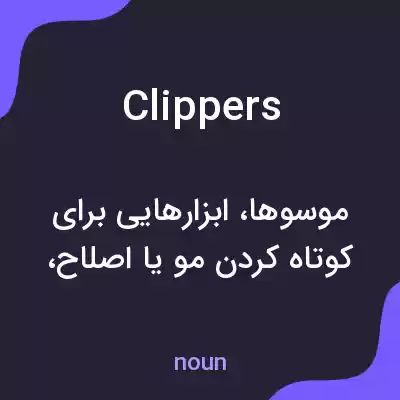 معنی clippers به فارسی معنی clippers به فارسی