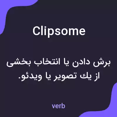 معنی clipsome به فارسی معنی clipsome به فارسی