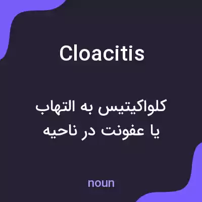 معنی cloacitis به فارسی معنی cloacitis به فارسی