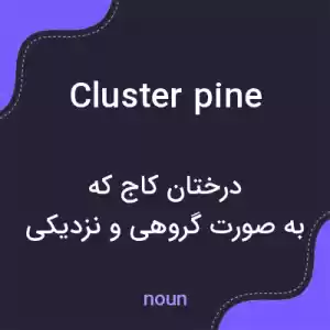 معنی cluster pine به فارسی معنی cluster pine به فارسی