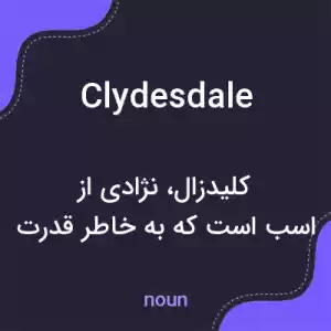 معنی clydesdale به فارسی معنی clydesdale به فارسی