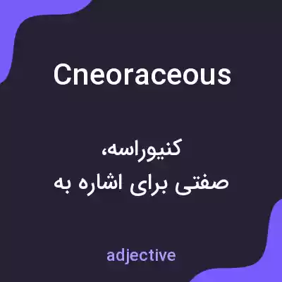 معنی cneoraceous به فارسی معنی cneoraceous به فارسی