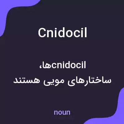 معنی cnidocil به فارسی