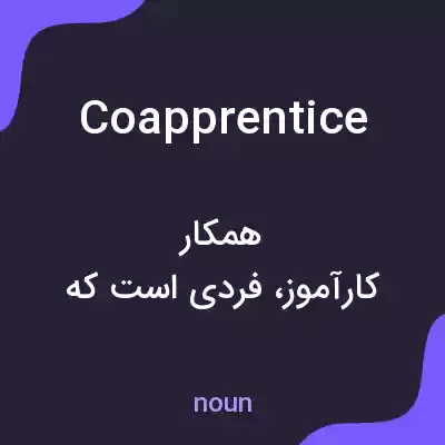 معنی coapprentice به فارسی معنی coapprentice به فارسی