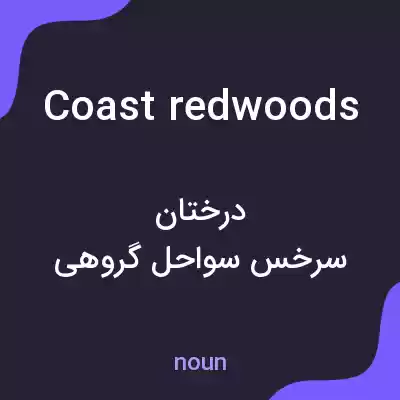 معنی coast redwoods به فارسی معنی coast redwoods به فارسی