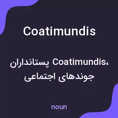 معنی coatimundis به فارسی معنی coatimundis به فارسی