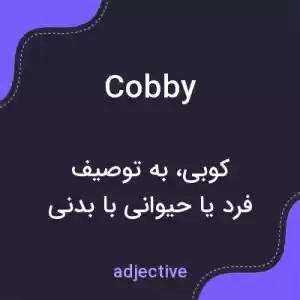 معنی cobby به فارسی