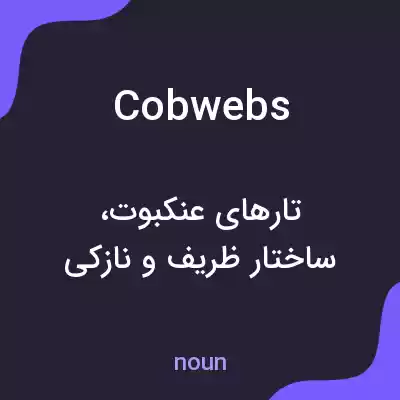 معنی cobwebs به فارسی معنی cobwebs به فارسی