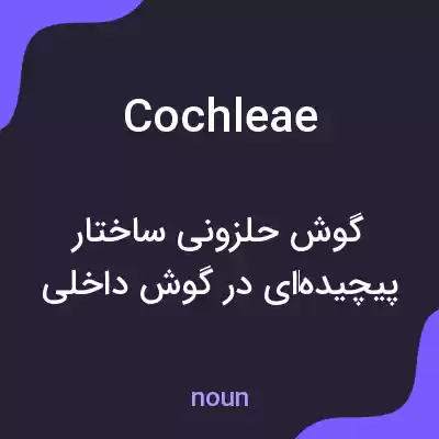 معنی cochleae به فارسی معنی cochleae به فارسی