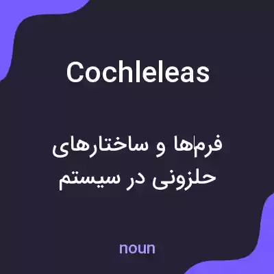 معنی cochleleas به فارسی معنی cochleleas به فارسی
