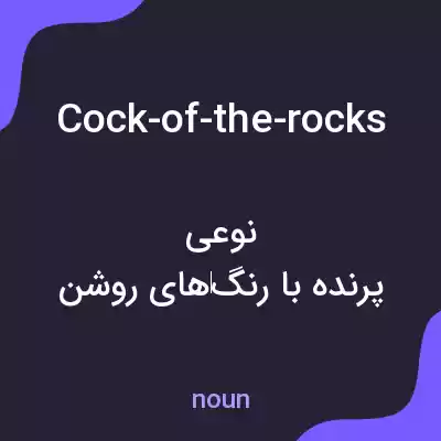 معنی cock-of-the-rocks به فارسی معنی cock-of-the-rocks به فارسی