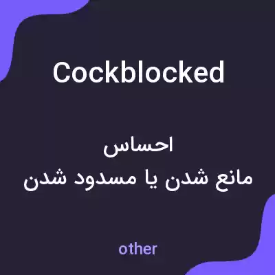 معنی cock blocked به فارسی معنی cock blocked به فارسی