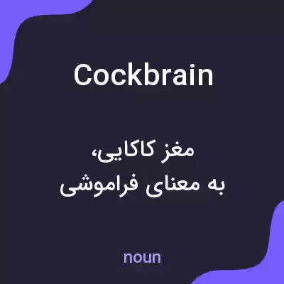 معنی cockbrain به فارسی