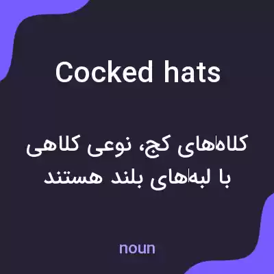 معنی cocked hats به فارسی معنی cocked hats به فارسی