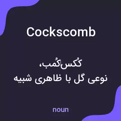 معنی cockscomb به فارسی معنی cockscomb به فارسی