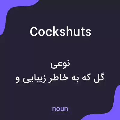معنی cockshuts به فارسی معنی cockshuts به فارسی
