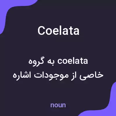 معنی coelata به فارسی معنی coelata به فارسی