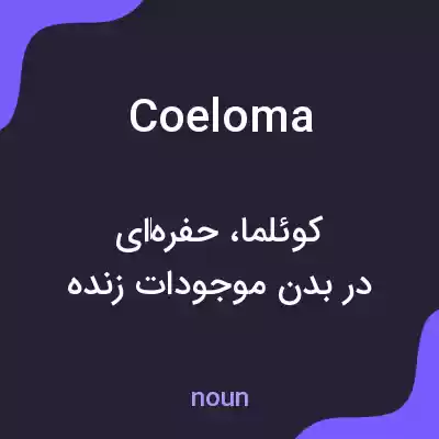 معنی coeloma به فارسی معنی coeloma به فارسی