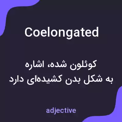 معنی coelongated به فارسی معنی coelongated به فارسی
