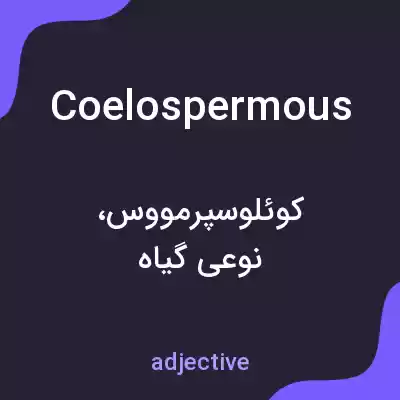 معنی coelospermous به فارسی معنی coelospermous به فارسی