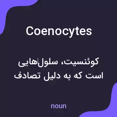 معنی coenocytes به فارسی معنی coenocytes به فارسی