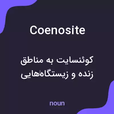 معنی coenosite به فارسی معنی coenosite به فارسی