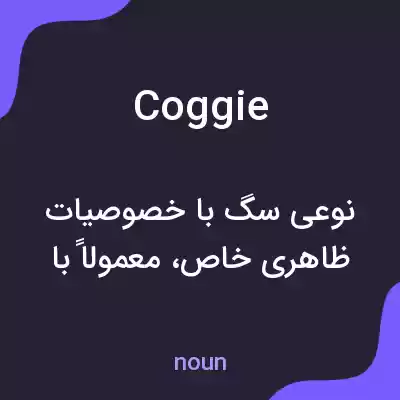معنی coggie به فارسی