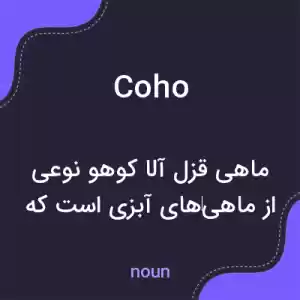معنی coho به فارسی معنی coho به فارسی