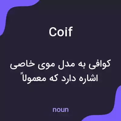 معنی coif به فارسی معنی coif به فارسی
