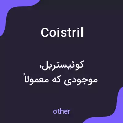 معنی coistril به فارسی معنی coistril به فارسی