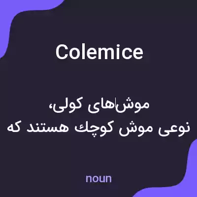 معنی colemice به فارسی معنی colemice به فارسی